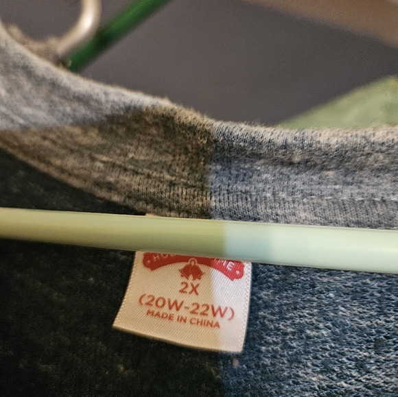 NWOT BLUE THANKFUL SWEATSHIRT 2X - Picture 2 of 2